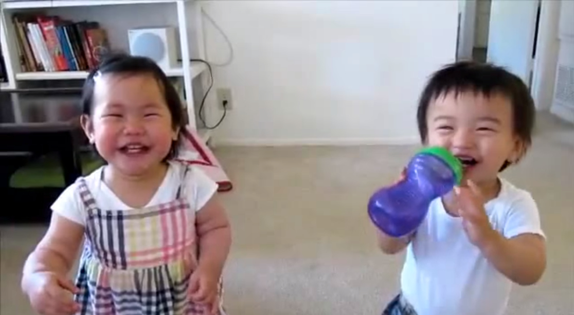 Two Kids Getting Sprayed by Water with a funny reaction!