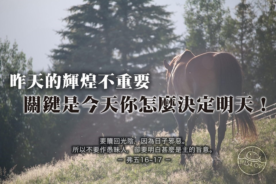 【水深LINE精選】 昨天的輝煌不重要,關鍵是今天你怎麼決定明天!