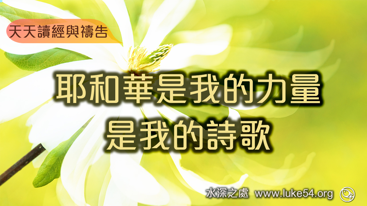 耶和華是我的力量,是我的詩歌