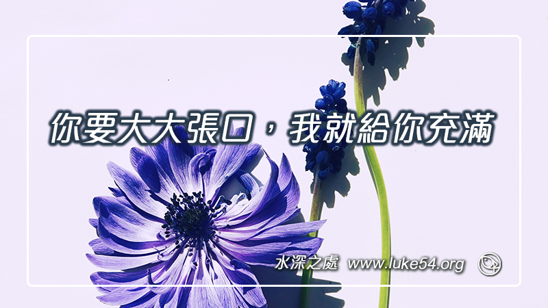 你要大大張口,我就給你充滿