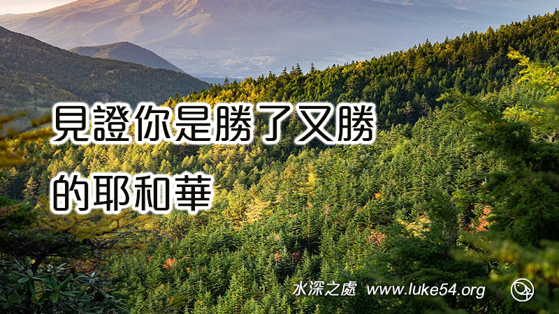 見證你是勝了又勝的耶和華