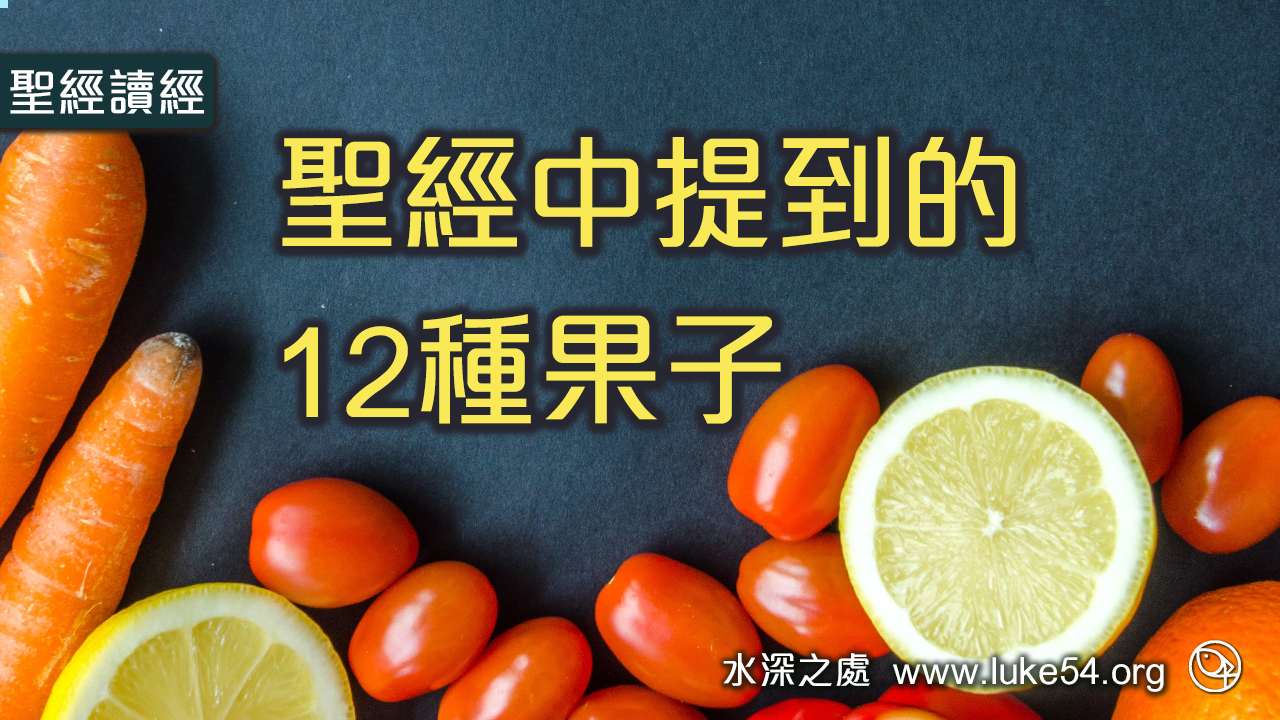 聖經中提到的12種果子