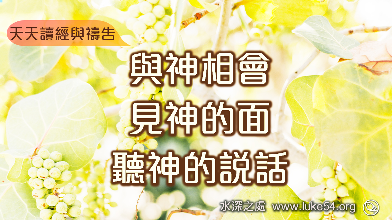 與神相會，見神的面，聽神的說話