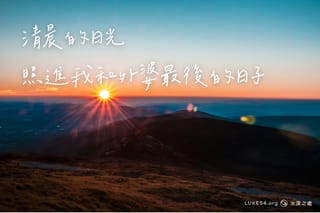 清晨的日光,照進我和外婆最後的日子
