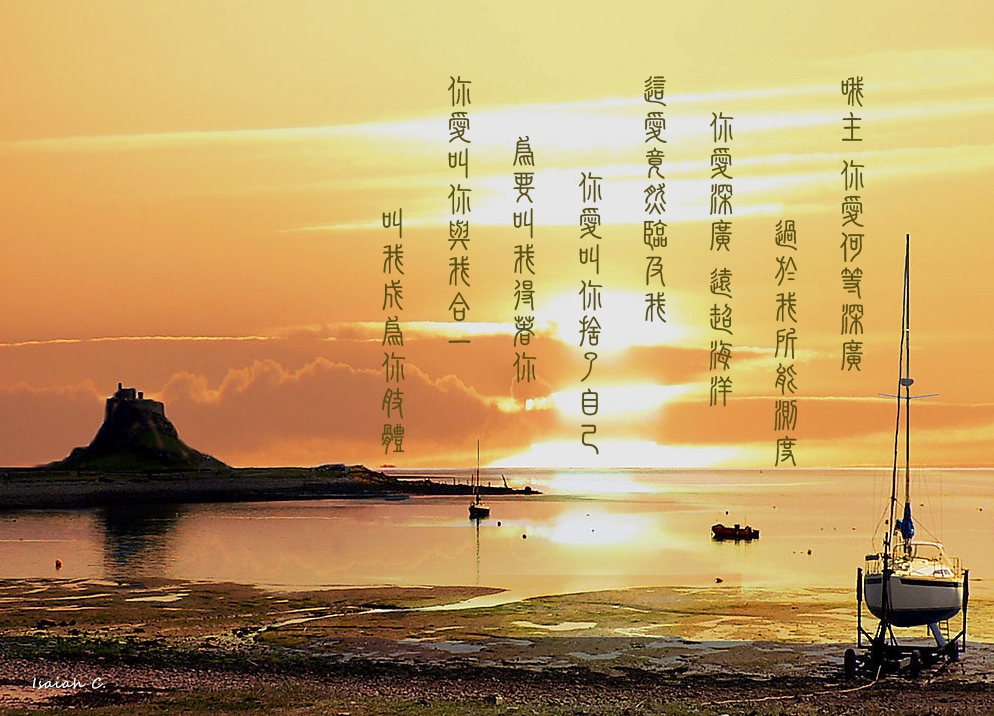 【詩歌桌布】哦主，你愛何等深廣！