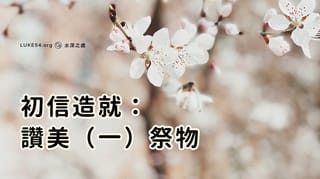初信造就:讚美(一)祭物