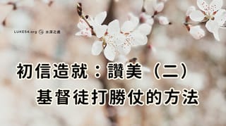 基督徒打勝仗的方法(初信造就:讚美(二))