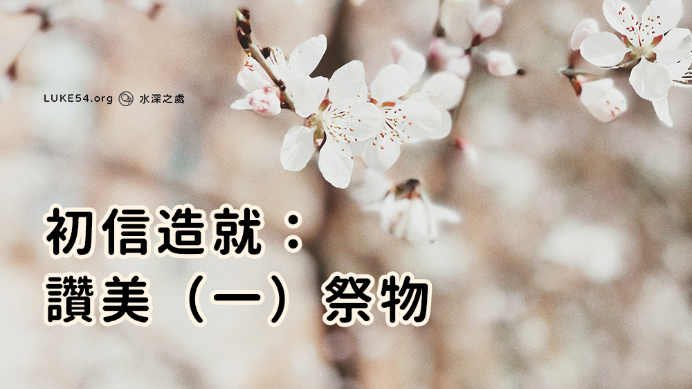初信造就:讚美(一)祭物