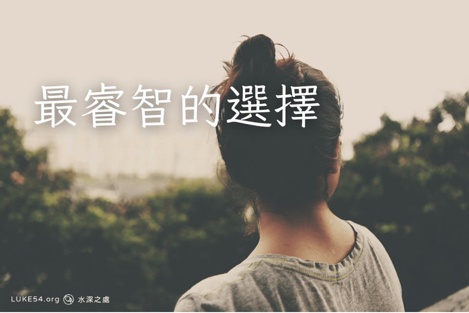 最睿智的選擇