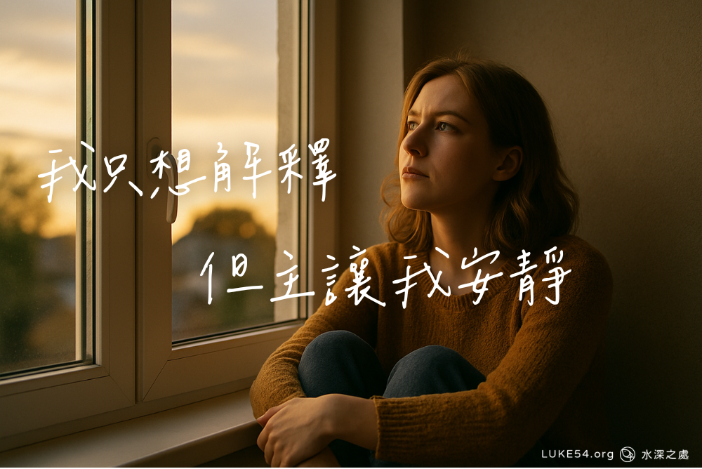 我只想解釋，但主讓我安靜