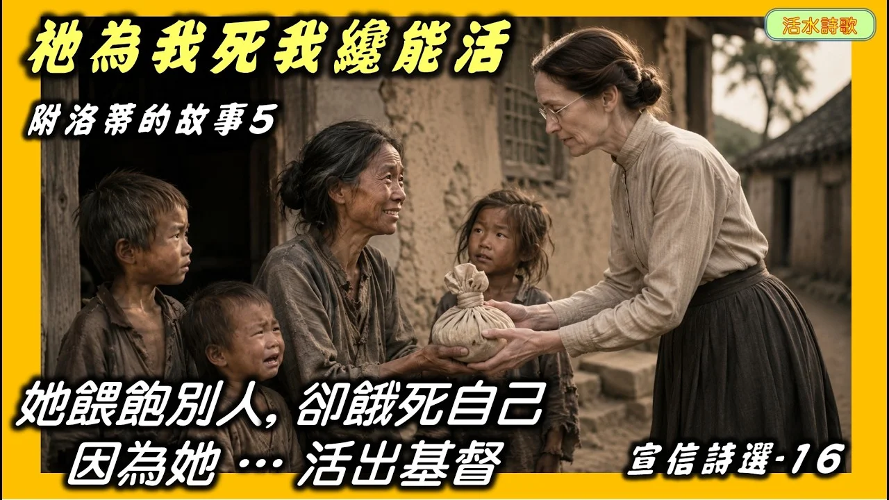 宣信詩選-16:祂為我死我纔能活(306)宣信 附洛蒂慕恩的故事5...她餵飽別人, 卻餓死自己;因為她 … 活出基督